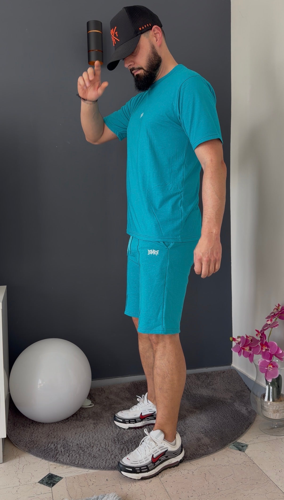 T-shirt manche courte (bleu turquoise)