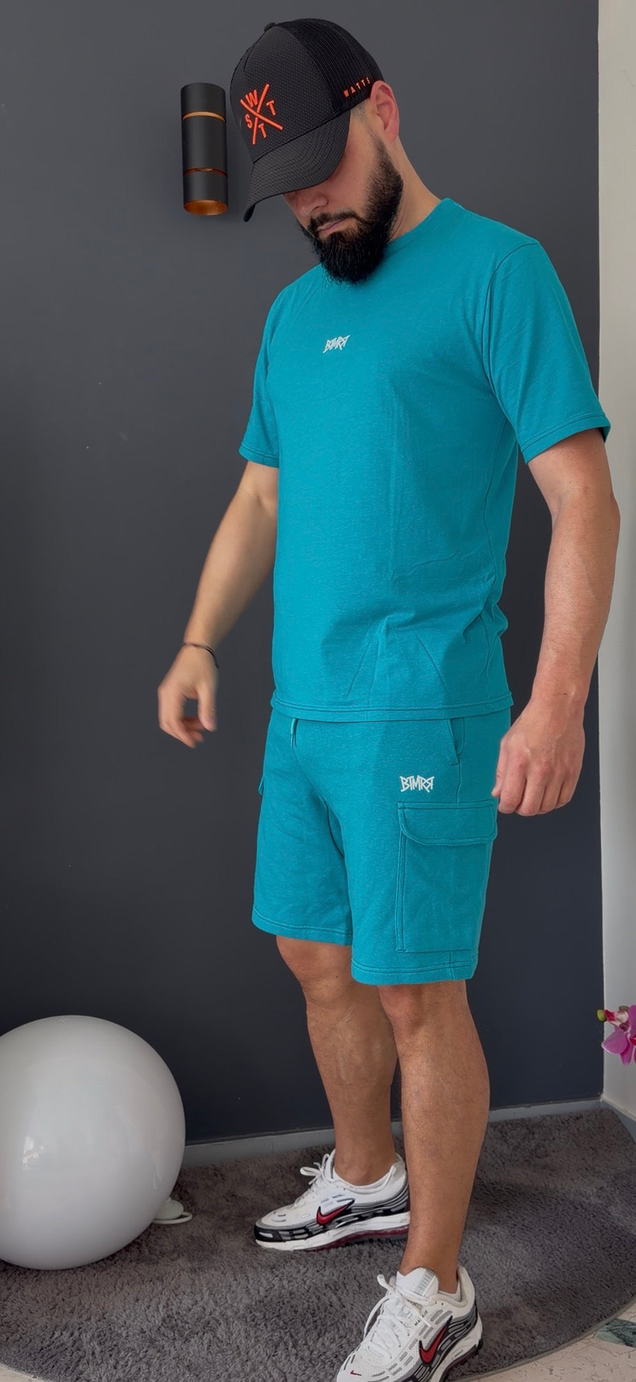 T-shirt manche courte (bleu turquoise)