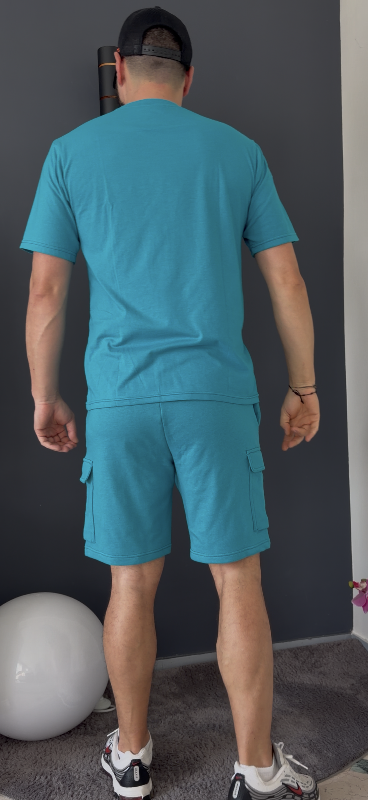 T-shirt manche courte (bleu turquoise)