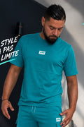 T-shirt manche courte (bleu turquoise)