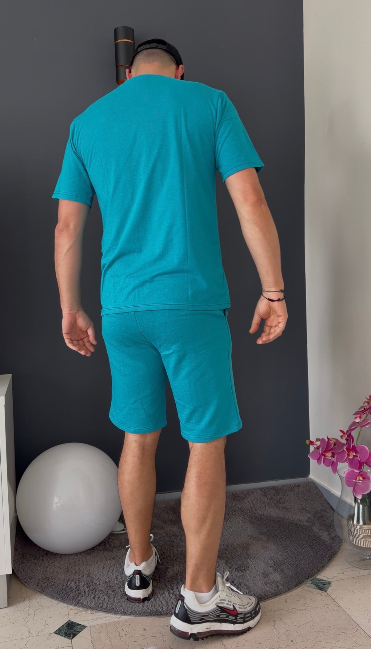 T-shirt manche courte (bleu turquoise)