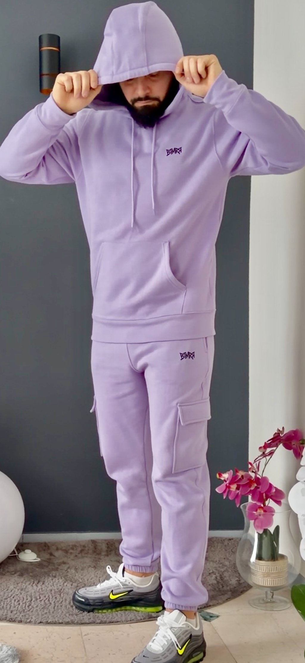 sweat capuche (violet)