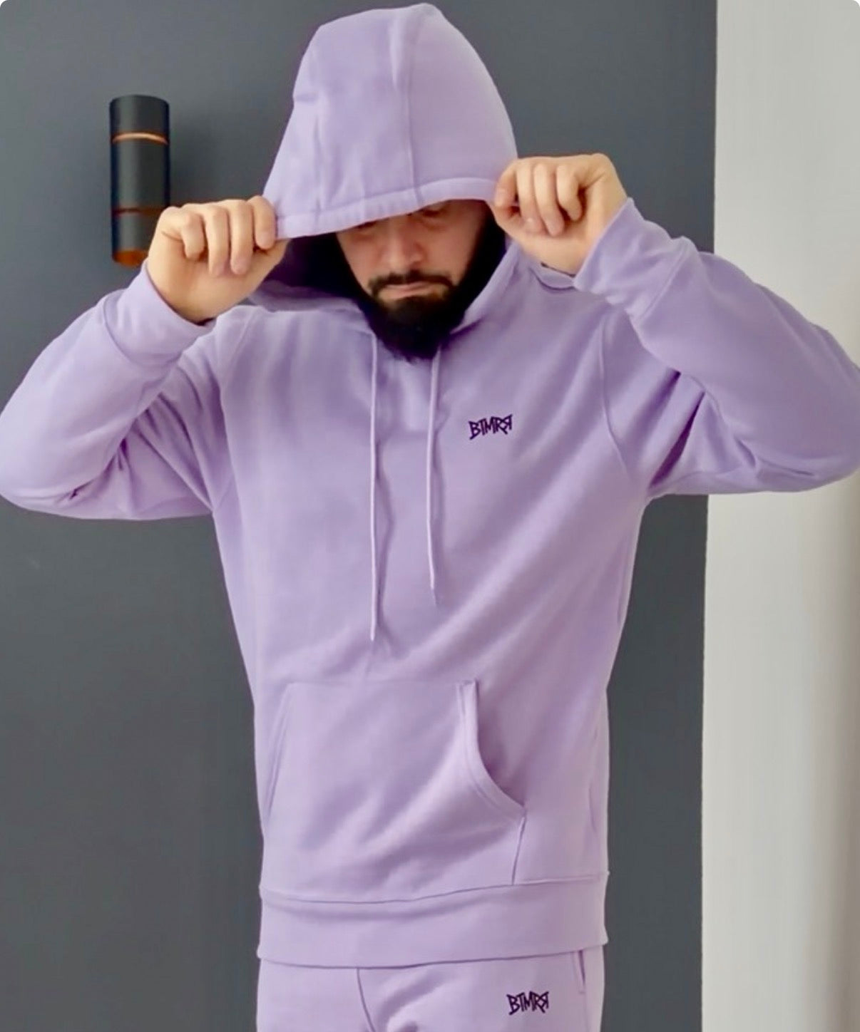 sweat capuche (violet)