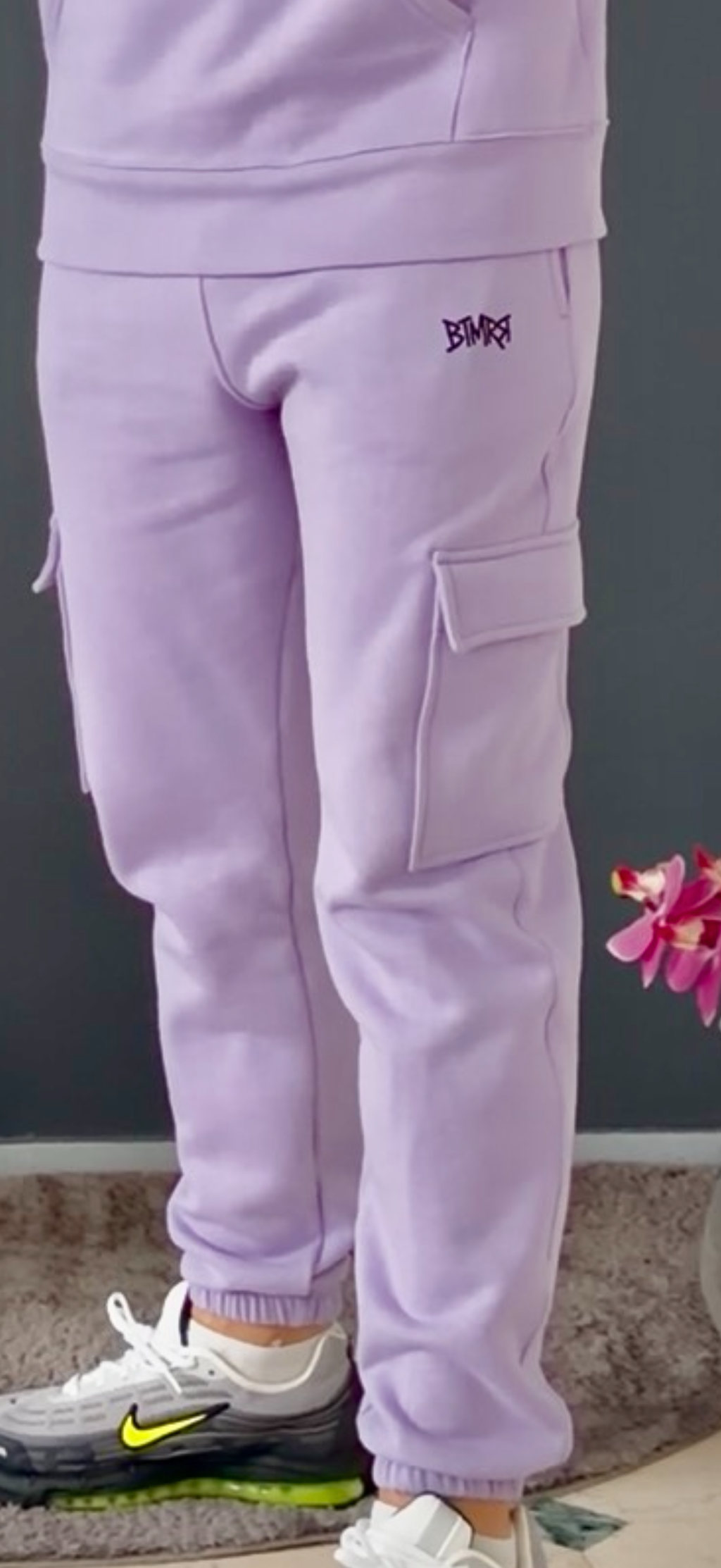 pantalon jogging cargo (violet)