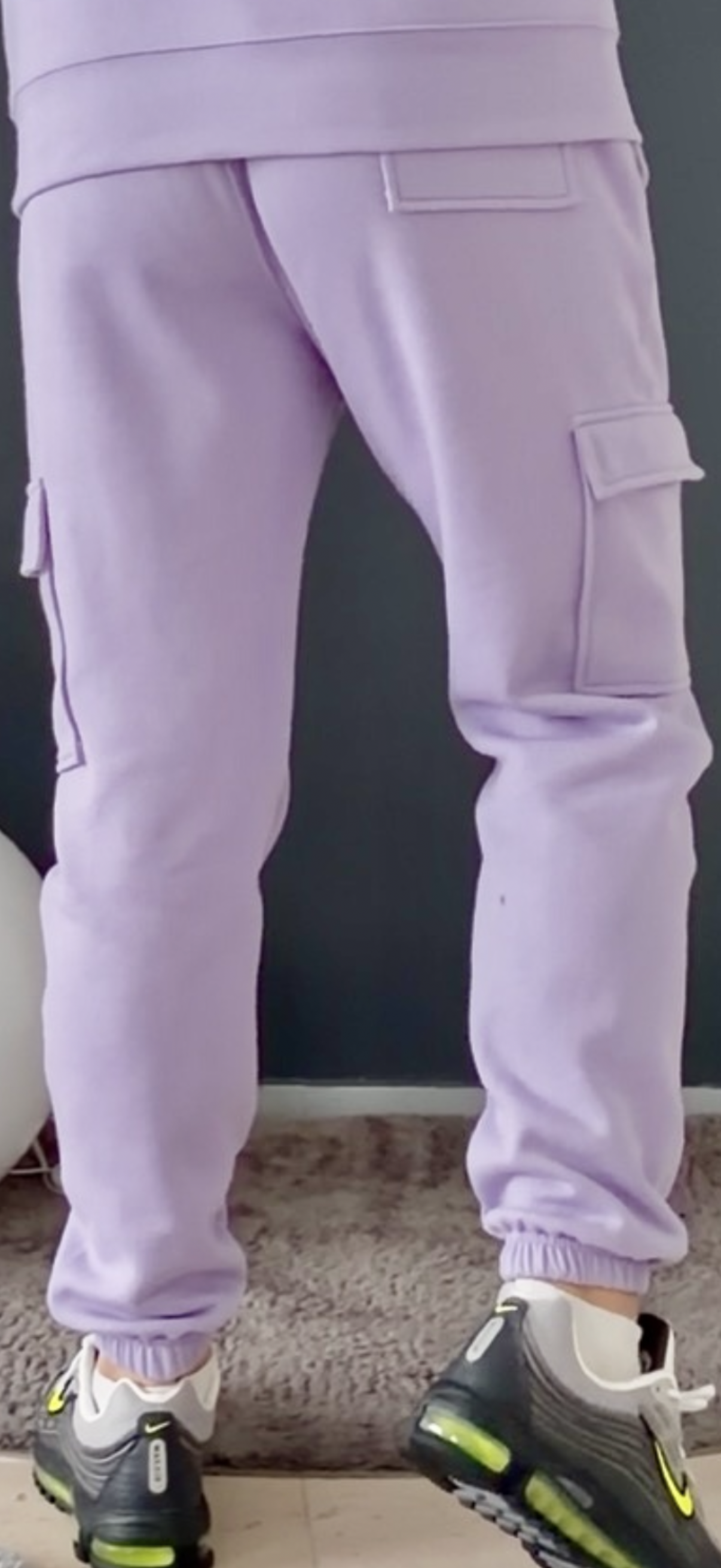 pantalon jogging cargo (violet)