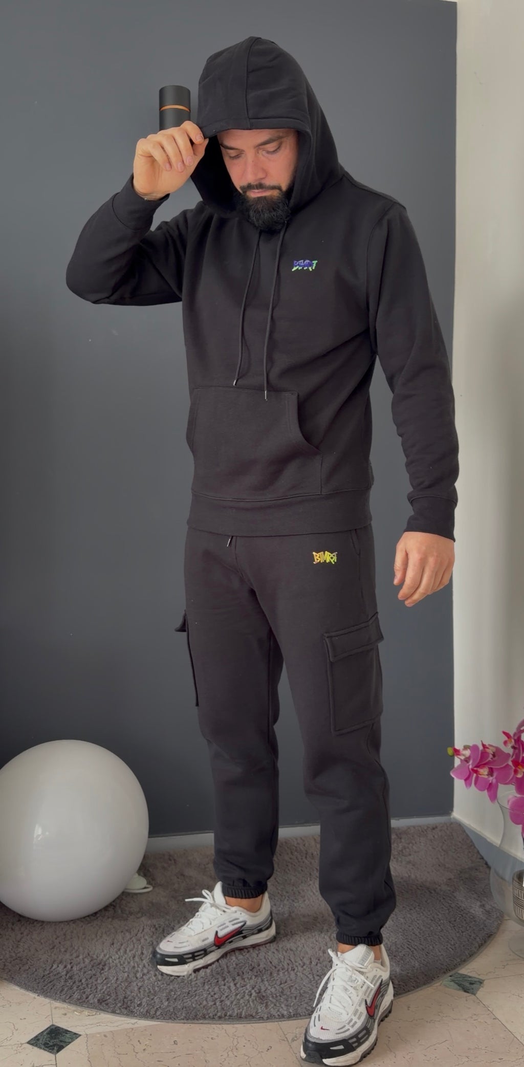 sweat capuche (noir)