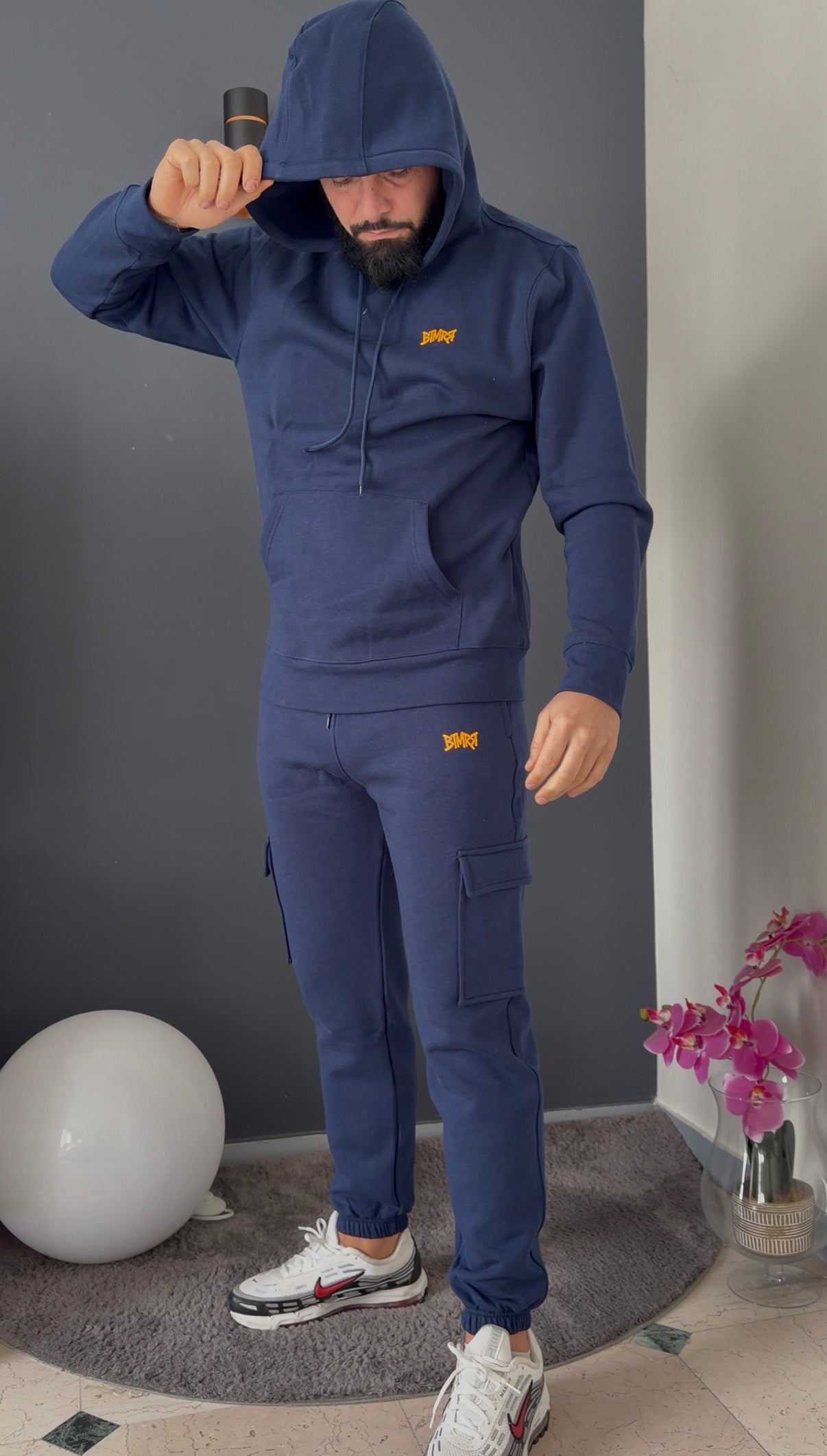 sweat capuche (bleu marine)