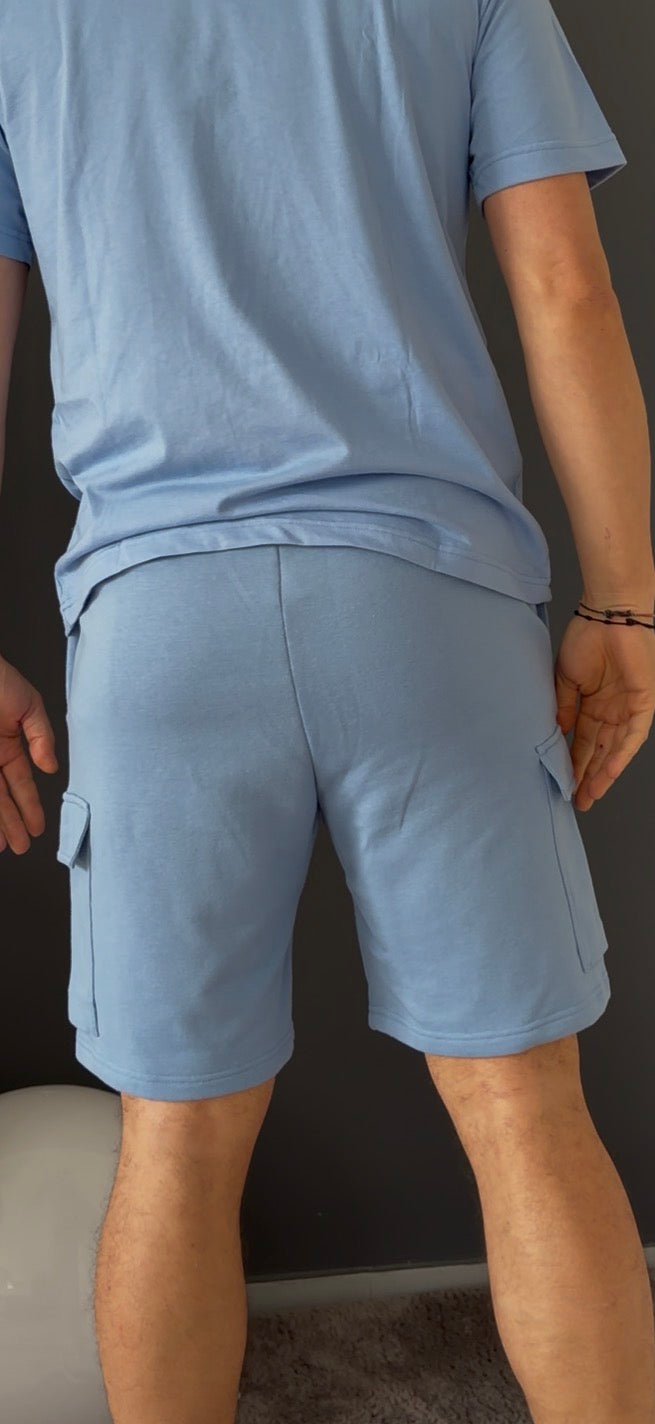 Short cargo (bleu ciel)