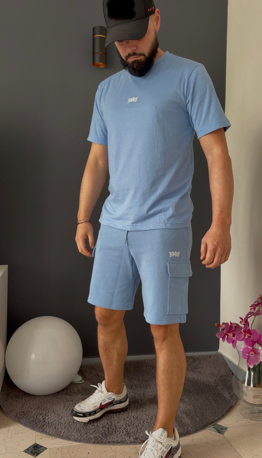 Short cargo (bleu ciel)