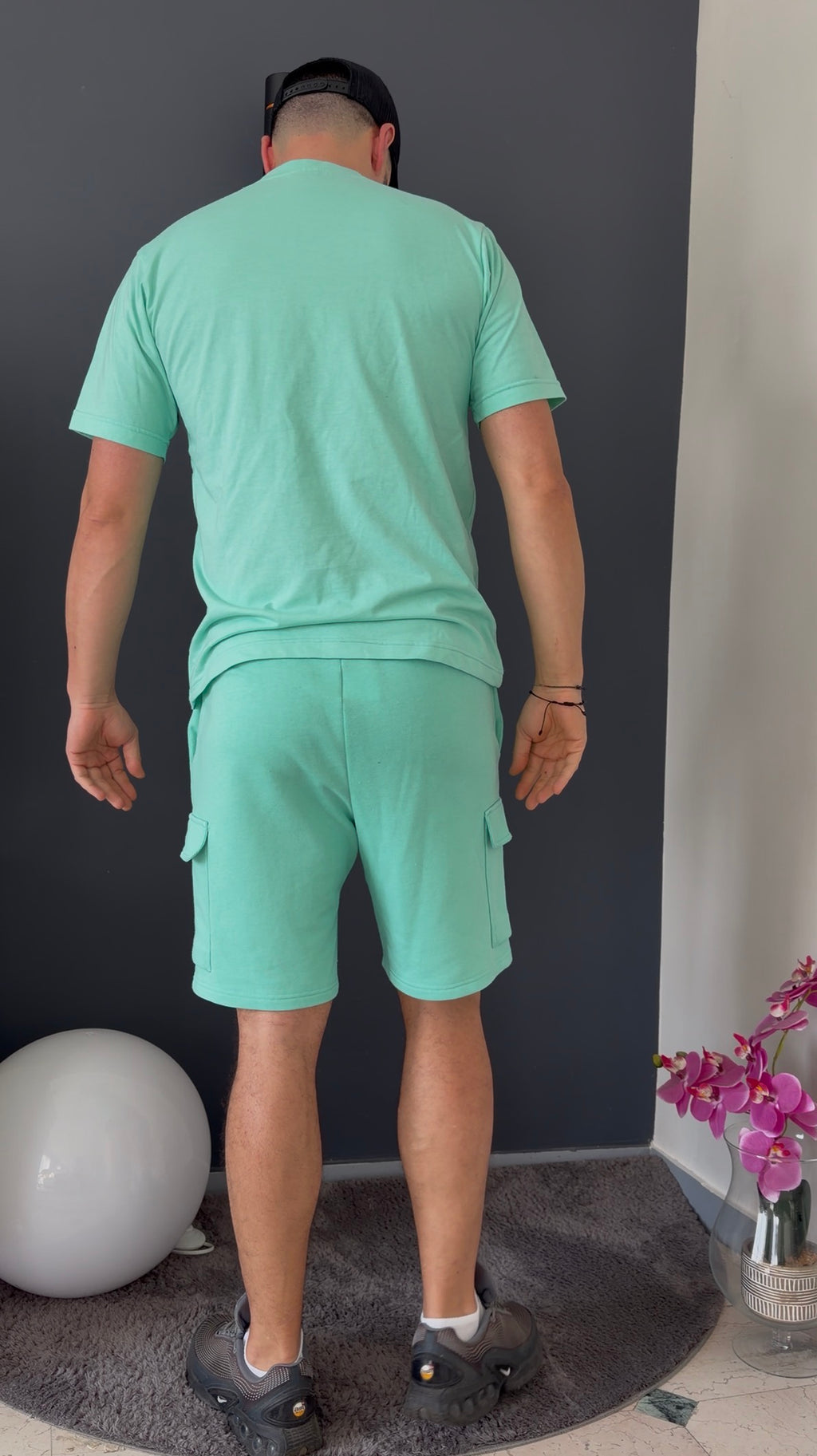 Short cargo (vert eau)