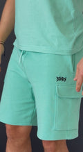 Short cargo (vert eau)