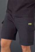 Short cargo logo relief (noir)