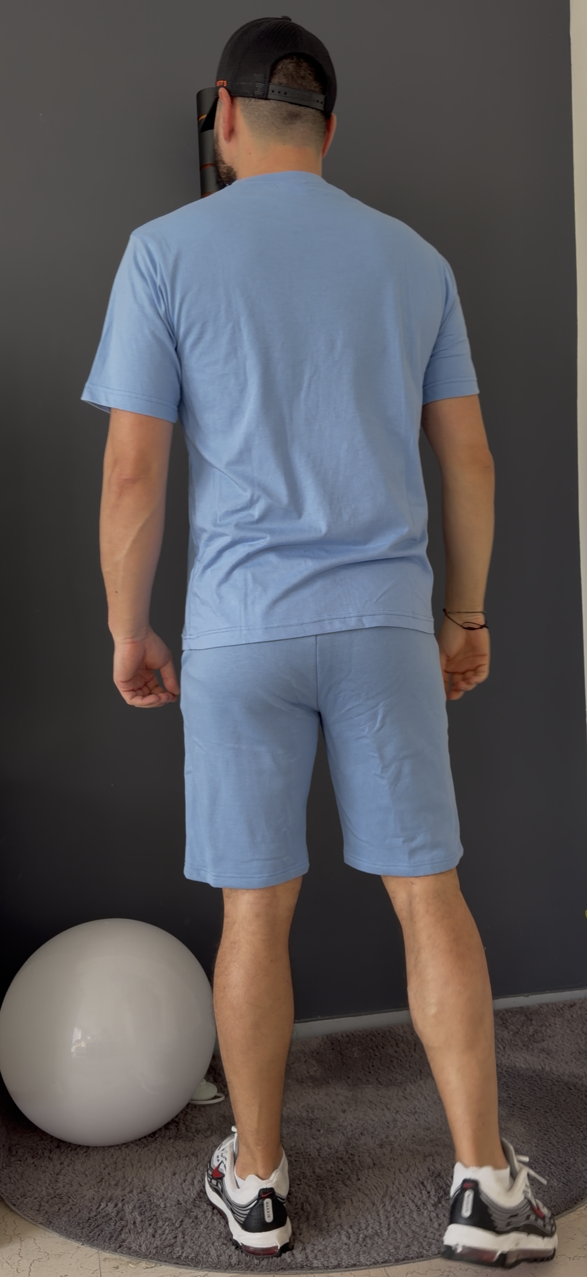 short (bleu ciel)