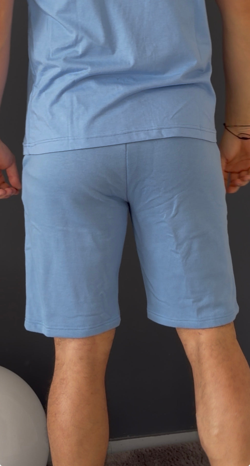 short (bleu ciel)