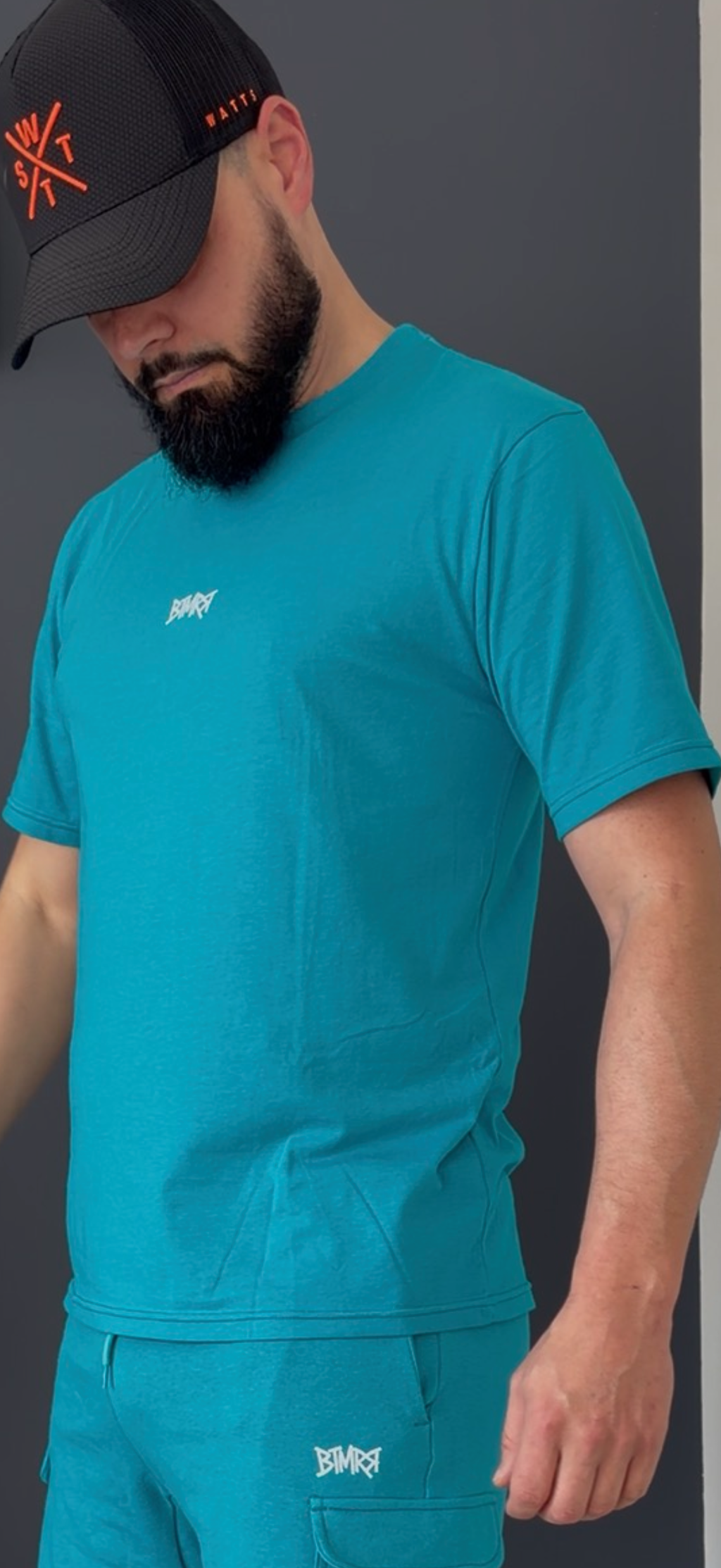 T-shirt manche courte (bleu turquoise)