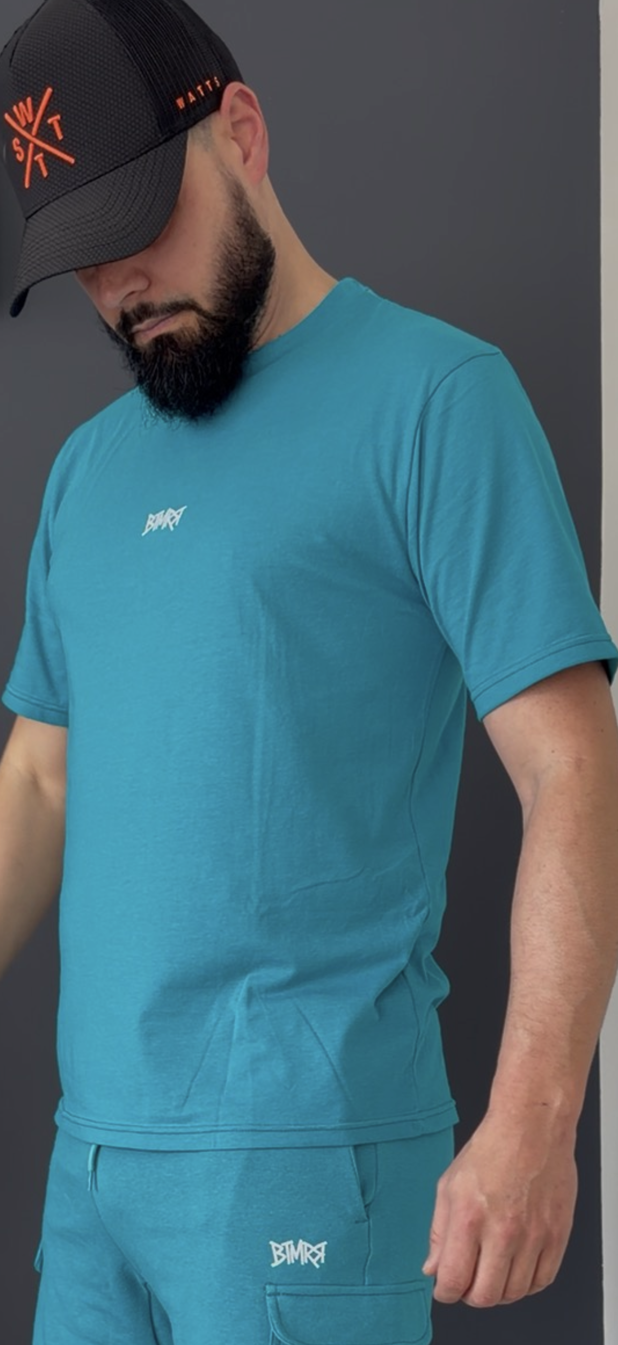 T-shirt manche courte (bleu turquoise)